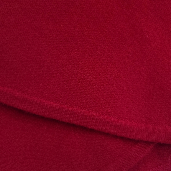 Black Goat Cashmere Super Soft Asymmetrical Tulip Hem Office Skirt - Picture 4 of 5